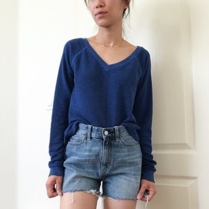 Blue V-neck Sweater